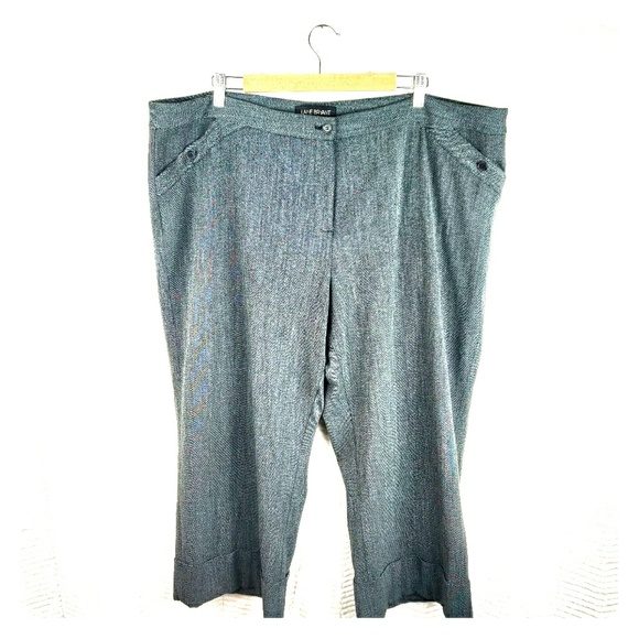 Lane Bryant Pants - Lane Bryant Gray Career Dress Capris Size 24